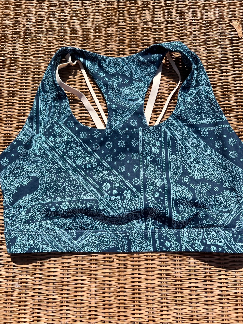 Fabletics  Navy Paisley Sports  Top